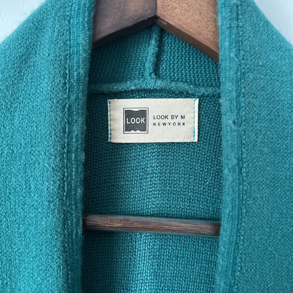 Stylish, Effortless & Cozy Teal Cardigan – LOOK by M New York-One Size - Picture 4 of 8